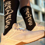 Badass Black Crew Athletic Socks- The Sox Box