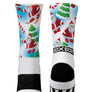 Happy Santa White Novelty Socks- The Sox Box