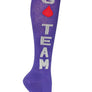 Go Team Purple Athletic Knee High Socks- The Sox Box