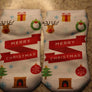 Merry Christmas White Novelty Socks- The Sox Box