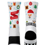 Merry Christmas White Novelty Socks- The Sox Box