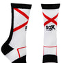 Shrug Life White Performance Crew Socks- The Sox Box