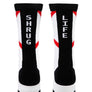Shrug Life White Performance Crew Socks- The Sox Box