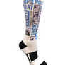 WOD Novelty Blue and Purple Socks- The Sox Box