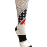 USA All The Way! White Novelty Crew Socks- The Sox Box