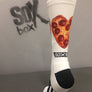 iHeart Pizza White Novelty Fun Socks- The Sox Box
