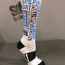 WOD Novelty Blue and Purple Socks- The Sox Box