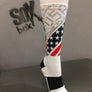 USA All The Way! White Novelty Crew Socks- The Sox Box