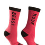 Beast Mode Pink Athletic Crew Socks for Women - The Sox Box