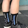 Police Thin Blue Line Black Athletic Crew Socks - The Sox Box