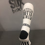 Straight Outta the Gym White Novelty Crew Socks- The Sox Box