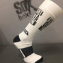 Straight Outta the Gym White Novelty Crew Socks- The Sox Box