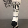 Straight Outta the Gym White Novelty Crew Socks- The Sox Box