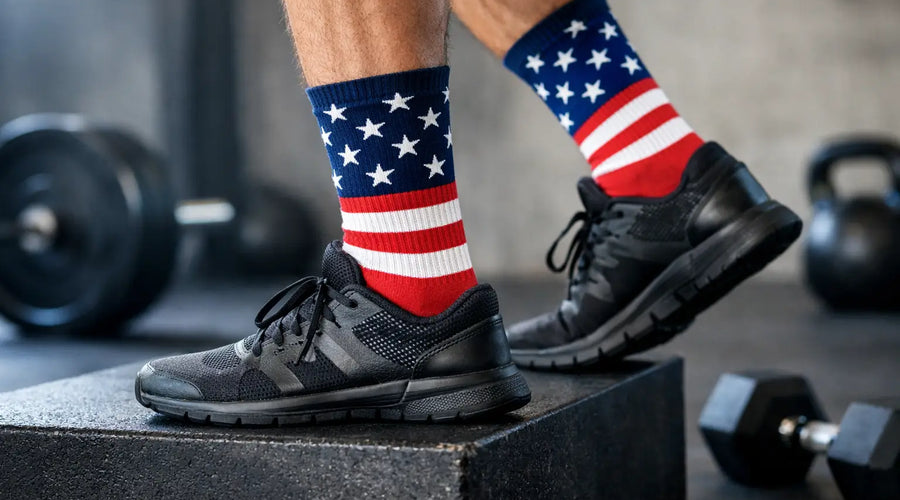 American Flag Workout Socks That Perform