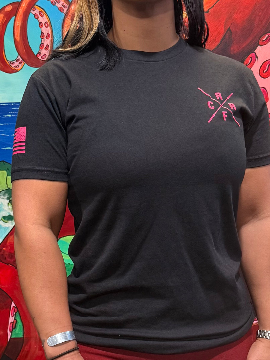 RRCF Monterey Black Breast Cancer Awareness Unisex Short Sleeve Shirt- The Sox Box
