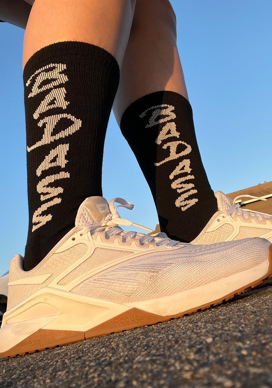Brown online athletic socks