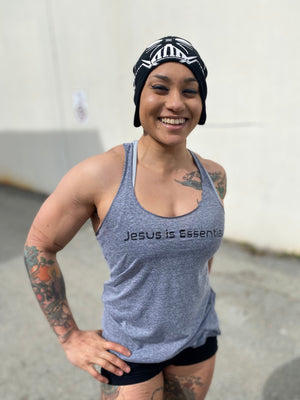Jesus is Essential Inspirational Racerback Tank - The Sox Box