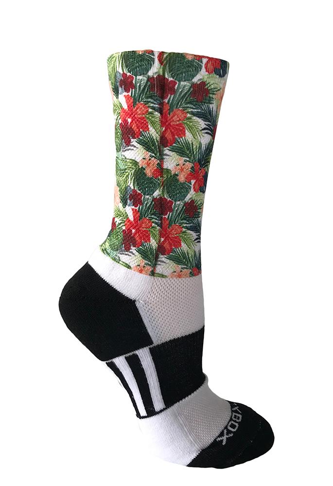Hibiscus Flowers Novelty Socks- The Sox Box