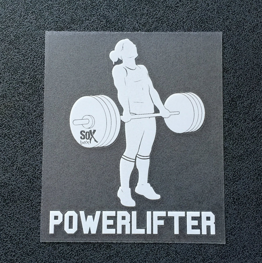 Powerlifter (Woman Deadlifting) Decal