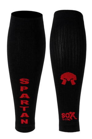 Spartan Black Compression Sleeves- The Sox Box