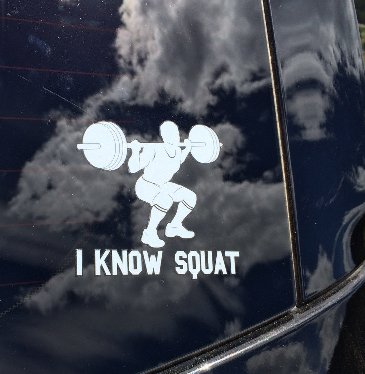I Know Squat (Man) Decal