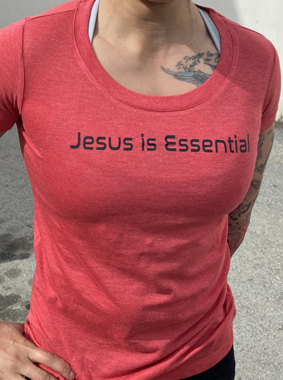 Jesus is Essential Inspirational Ladies Tee- The Sox Box
