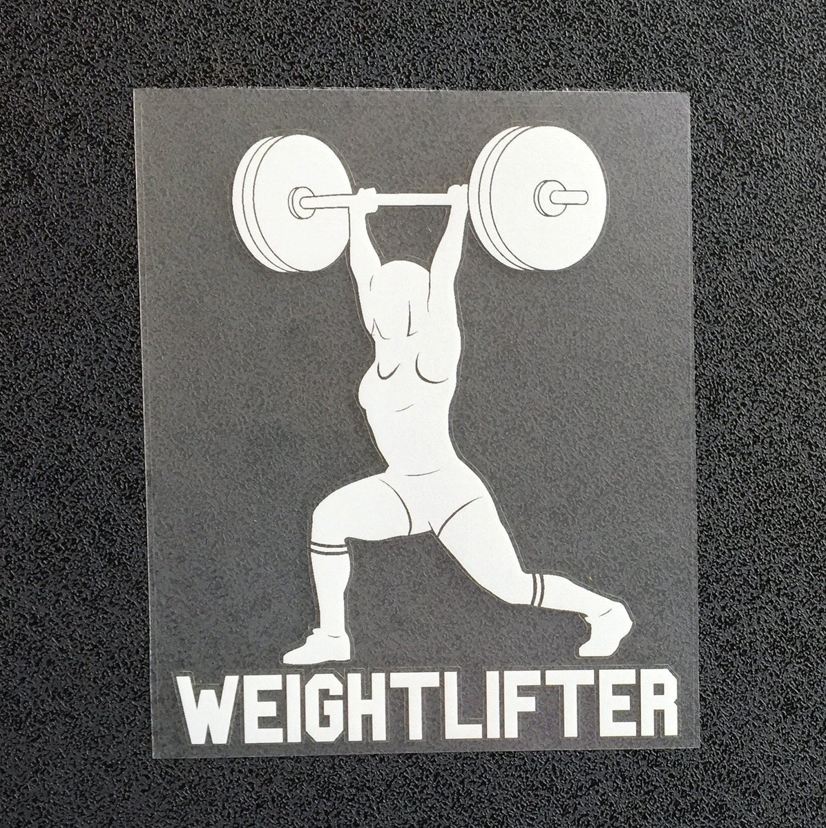 Weightlifter Jerk (Woman) Decal