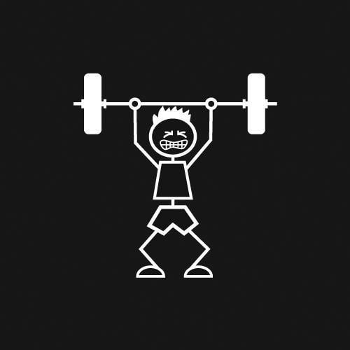 Weightlifter (Boy) Decal