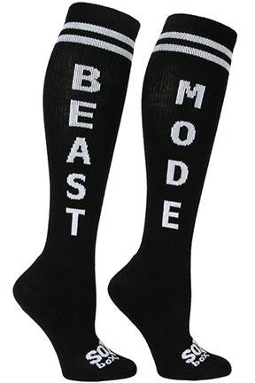 Beast Mode Black Athletic Knee High Socks- The Sox Box