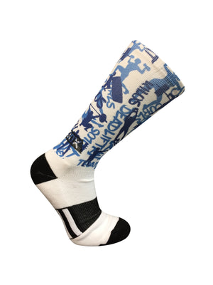 Kilos Blue Novelty Athletic Socks- The Sox Box