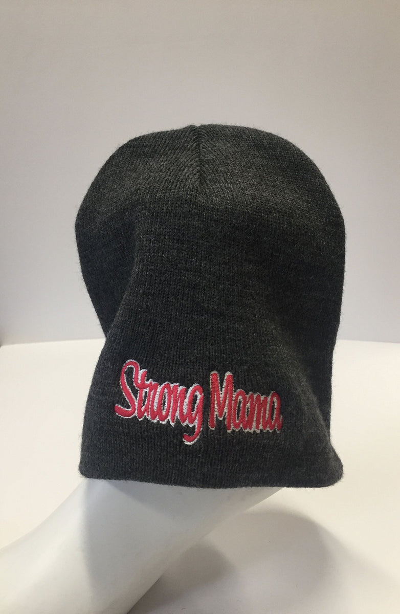 Strong Mama Beanie- Charcoal