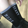 Beast Mode Black Athletic Crew Socks - The Sox Box