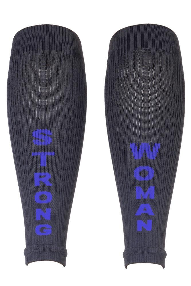Strong Woman Grey Compression Sleeves- The Sox Box